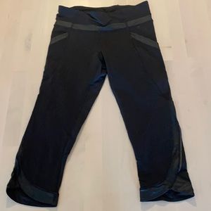 Lululemon cropped leggings run pants